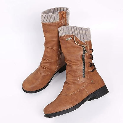 Damen Winterstiefel Weich Komfortabel Warm