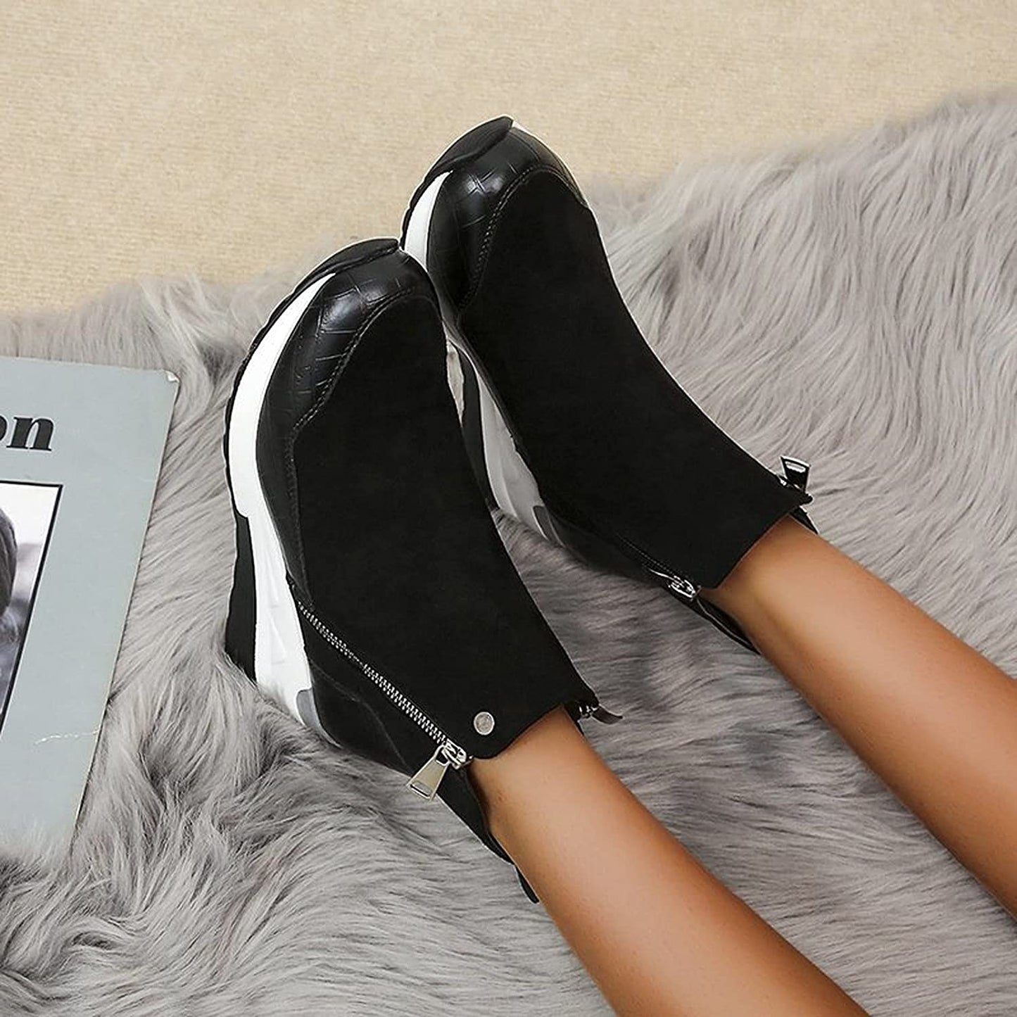 Damen Orthopädische Knöchelstiefel Bequem