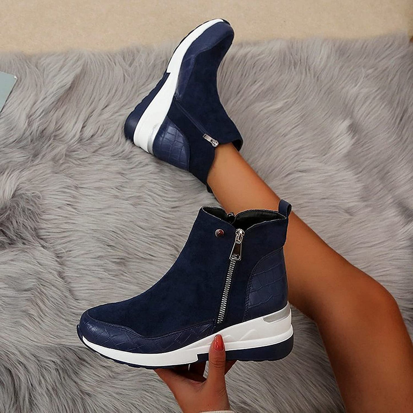 Damen Orthopädische Knöchelstiefel Bequem