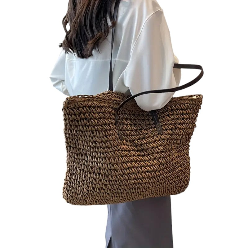 Damen Strandtasche Groß Leicht Reißverschluss