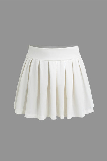Damen Zweiteiler Weste Faltenrock Elegant