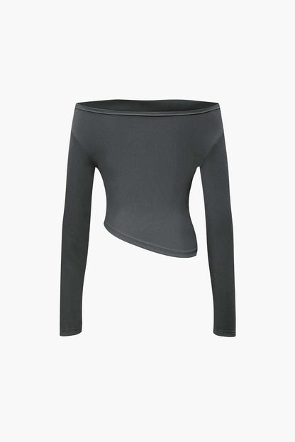 Damen Zweiteiler Asymmetrisch Weite Hosen Set