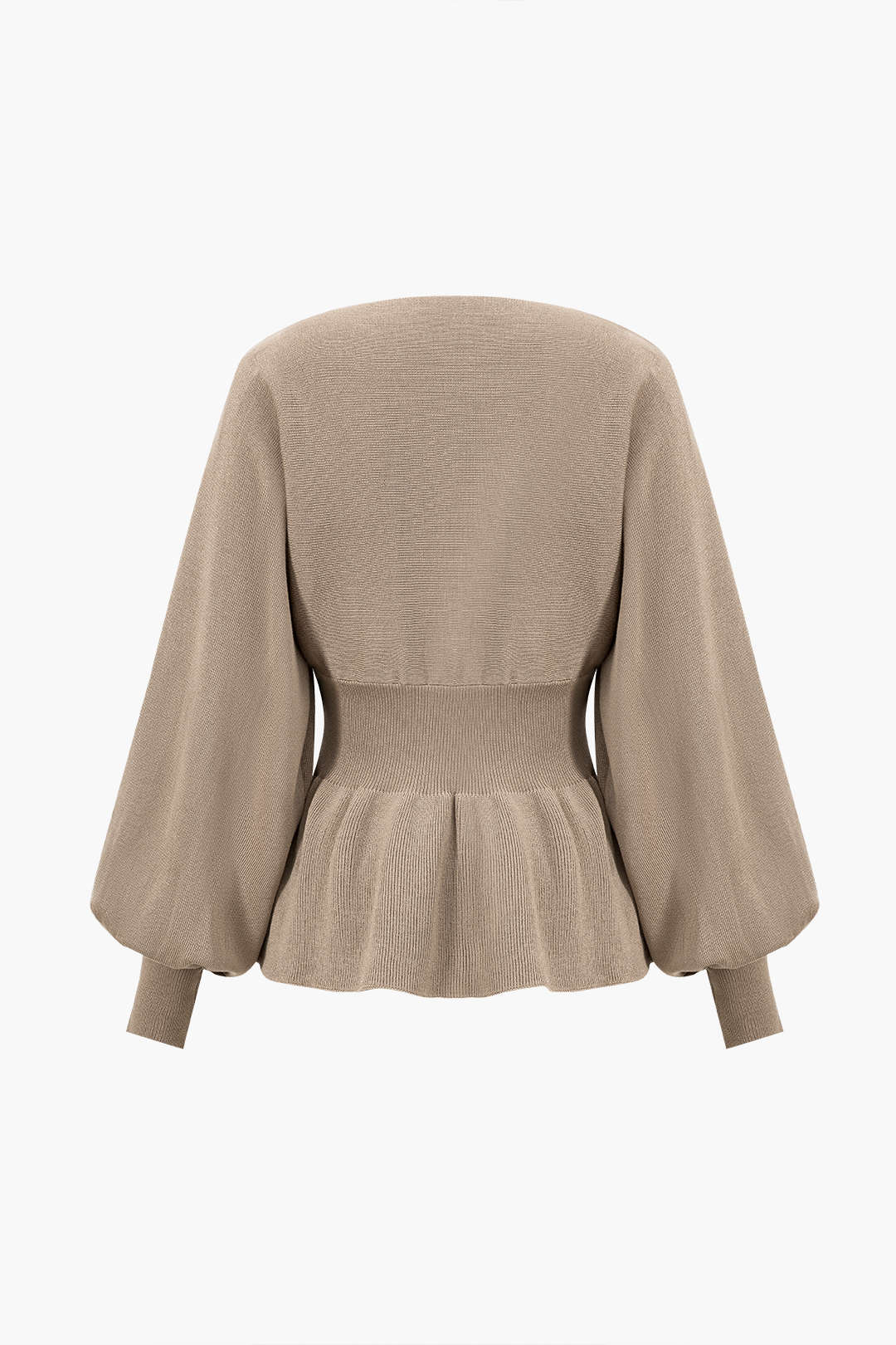 Damen Strick-Set Peplum- und Bleistiftrock