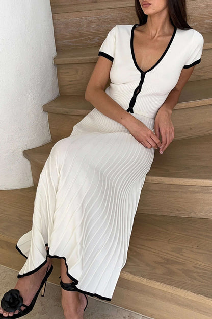 Damen Strick Zweiteiler Set und Rock