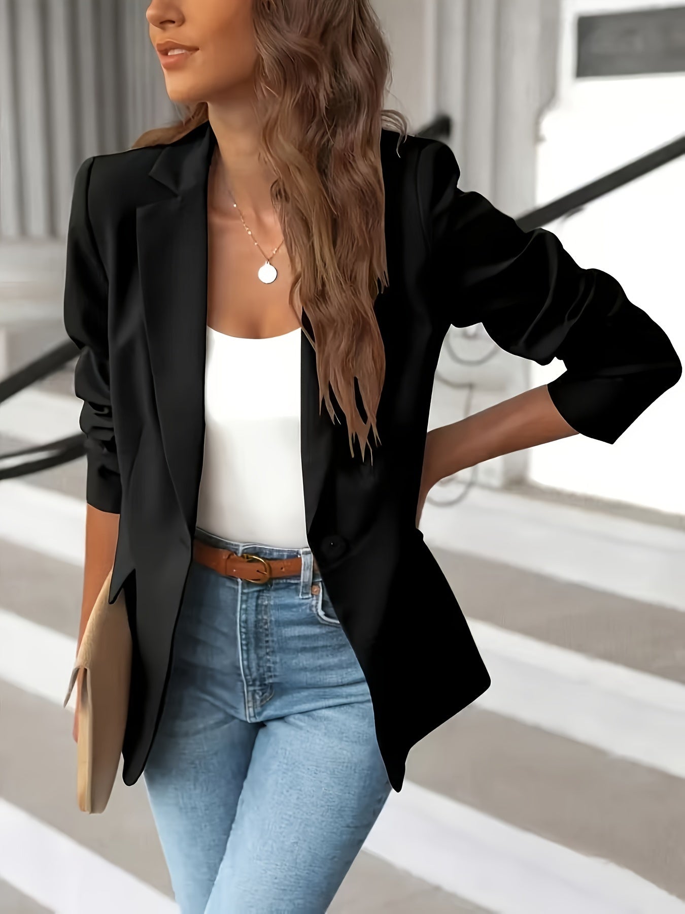 Damen Blazer Maßgeschneidert Freizeitstyle