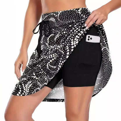 Heidi Mode Damen 2-teilige Shorts Bedruckt