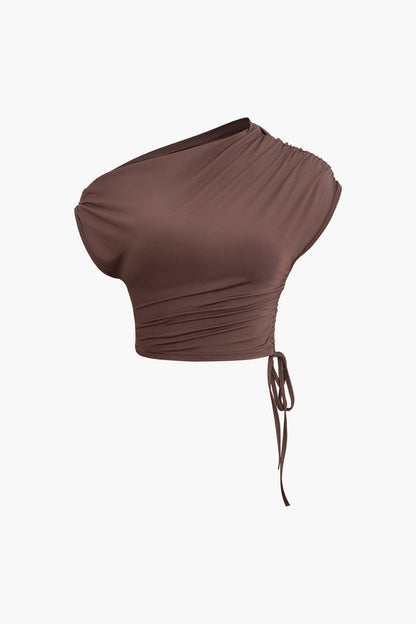 Damen Asymmetrisches One-Shoulder- mit Maxi-Rock