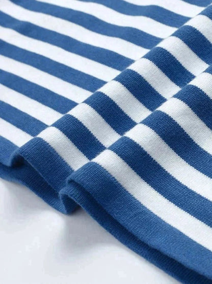 Damen Strickpullover Gestreift Warm