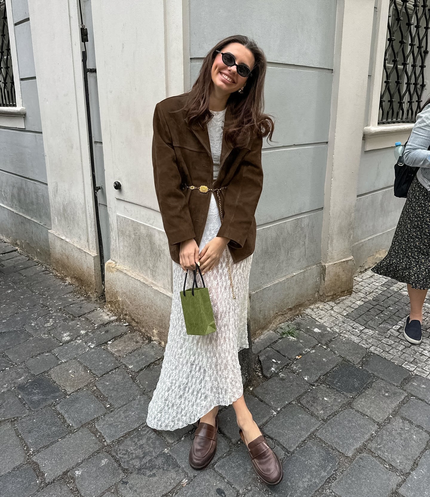 Damen Übergangsjacke Wildlederoptik Chic - Norvielle