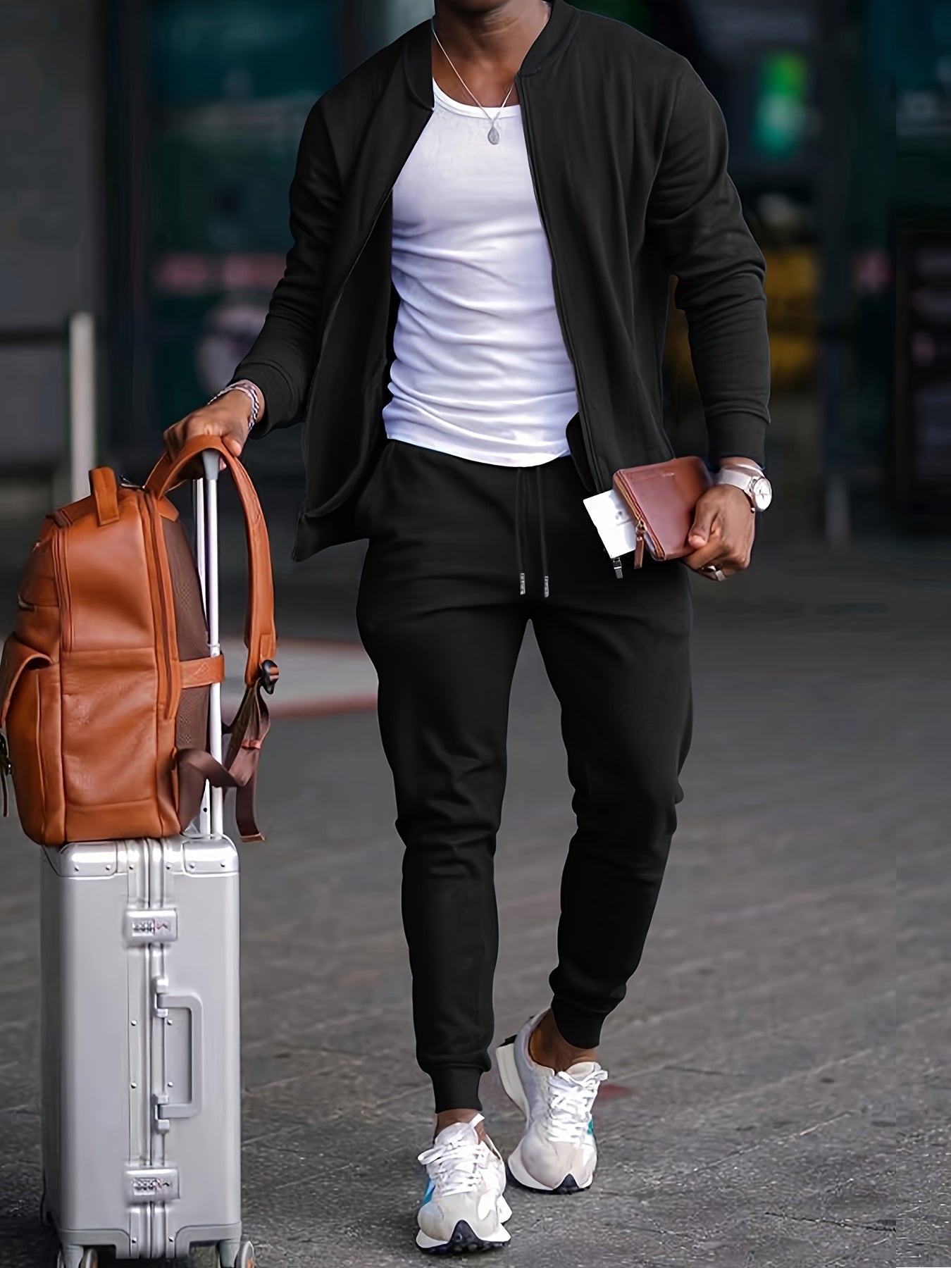 Herren Sportanzug Jogger Set Freizeit - Norvielle