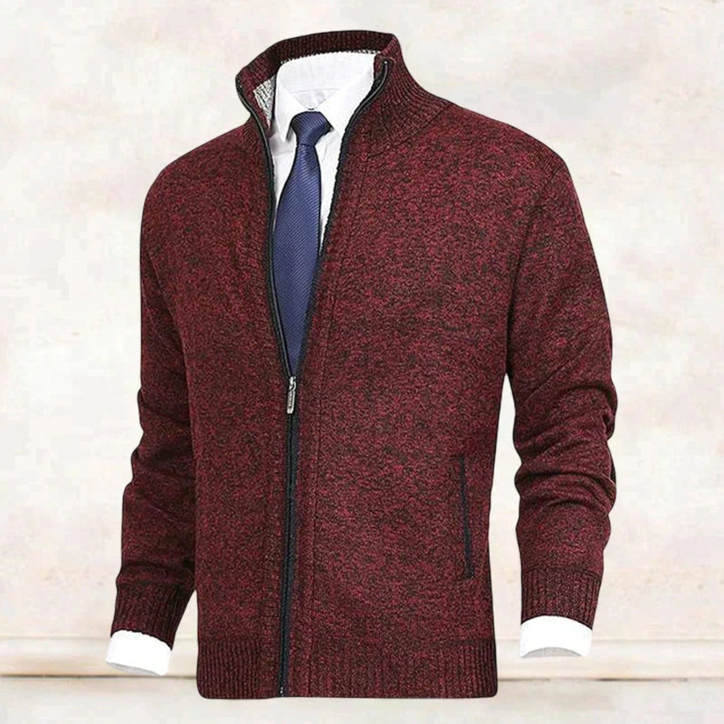 Herren Weste Mit Kragen Elegant