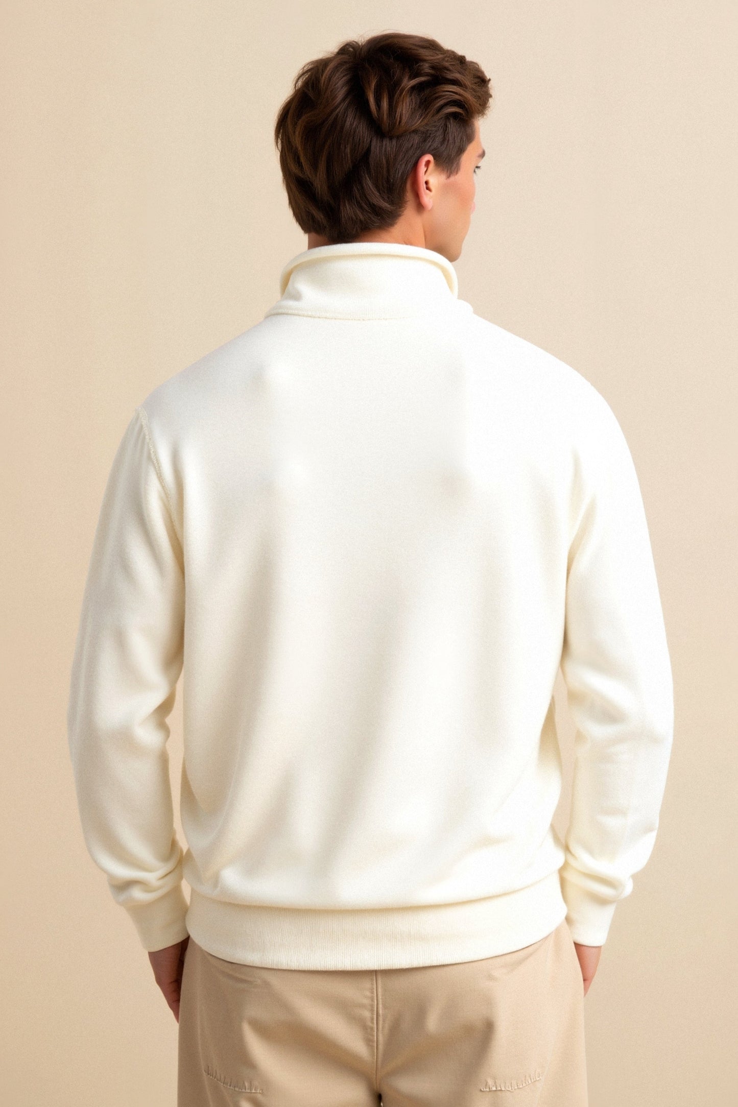 Herren Fleecepullover Reißverschluss Modern Wärmer