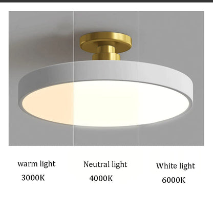 LED Deckenleuchte Gold Modern Dimmbar