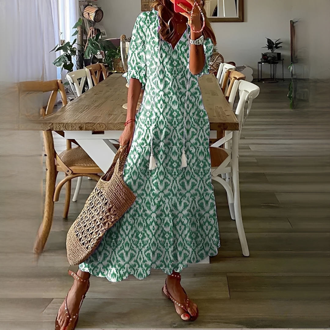 Damen Sommerkleid Kurz Leicht Modisch - Norvielle
