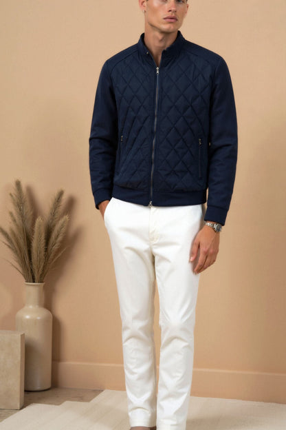 Herren Steppjacke Elegantes Steppmuster