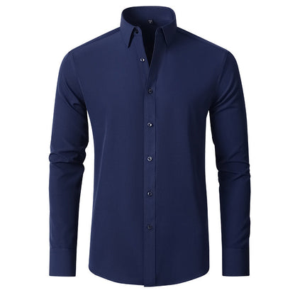 Herren Business Hemd Slim Fit Langarm Stretch
