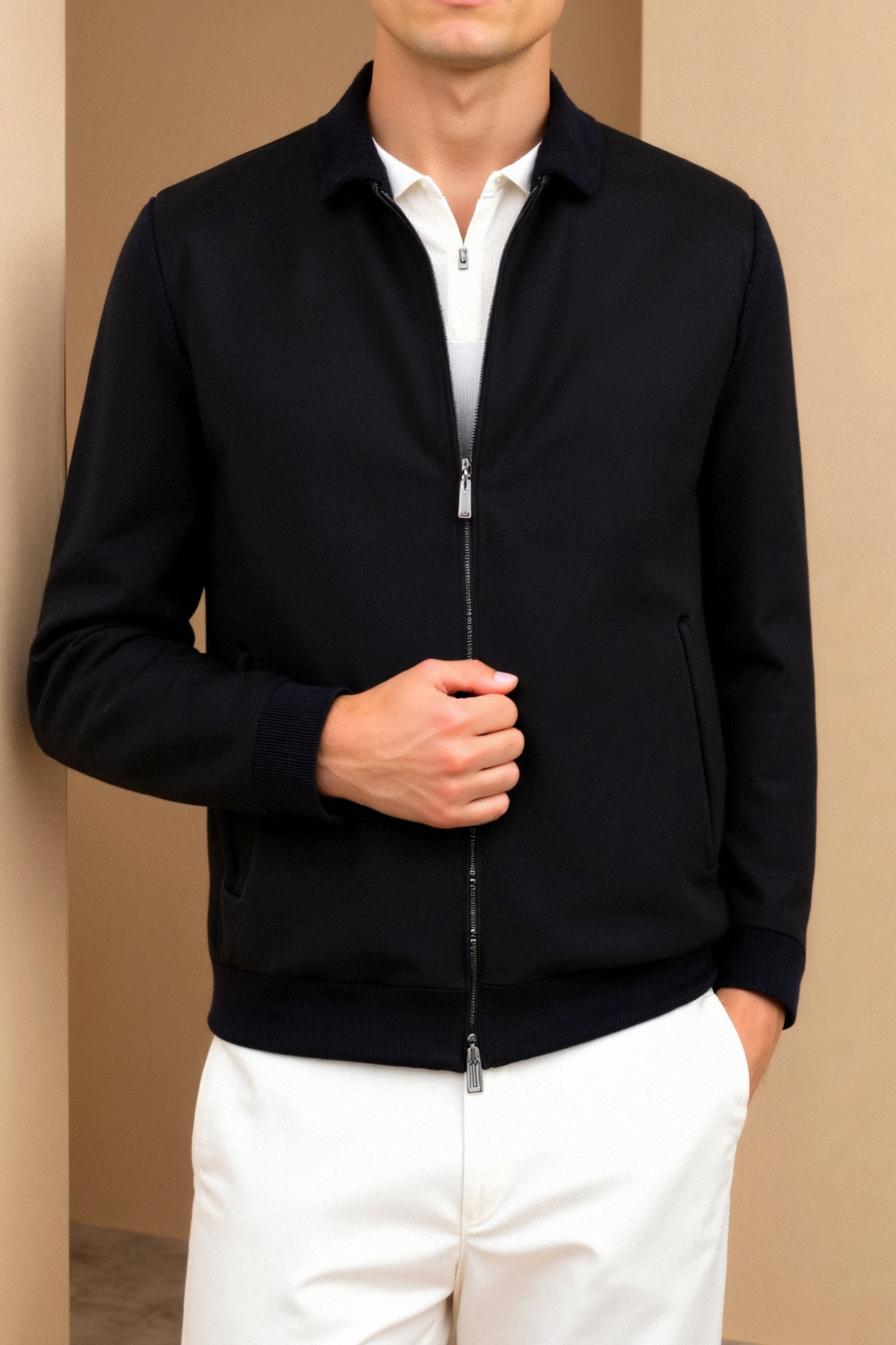 Herren Slimfit Jacke Elegantes Design