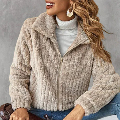 Damen Fleecejacke Weich und Warm