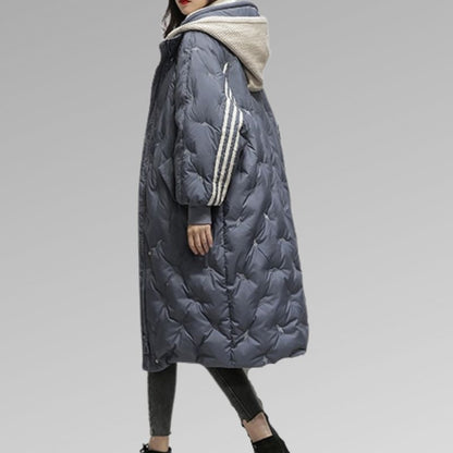 Damen Pufferjacke Warme Winterdaunenjacke