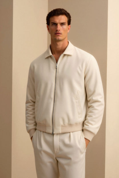 Herren Bomberjacke Slim Fit Modern Elegant