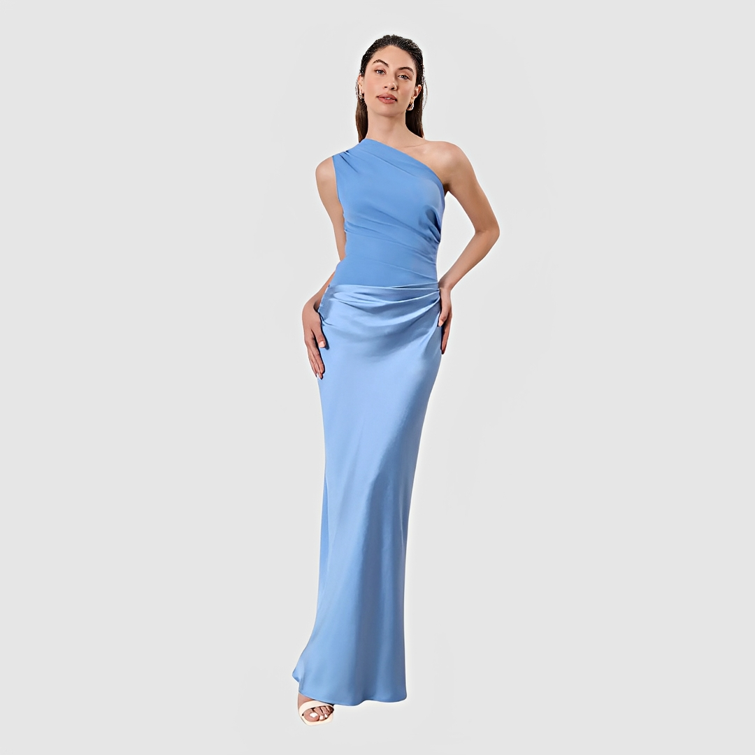 Damen Asymmetrisches Kleid Modern Eleganz