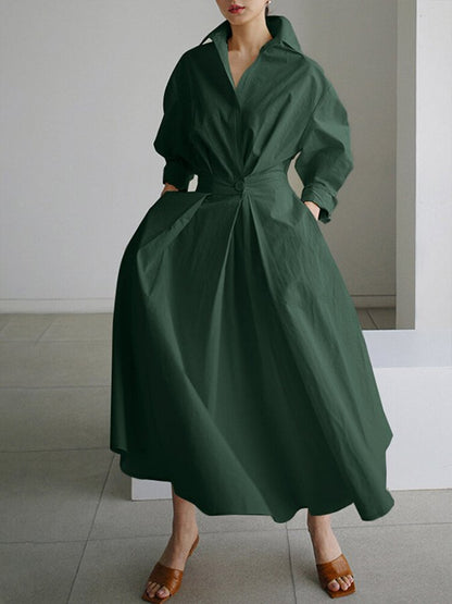 Damen Maxi Kleid Tailliert Lang Elegant