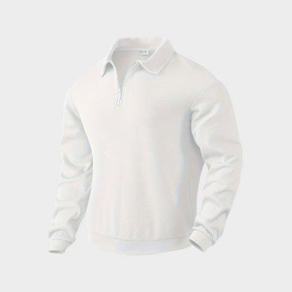 Herren Pullover Halb-Reißverschluss Bequem Freizeit