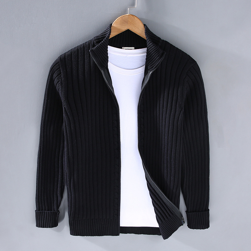 Herren Strickcardigan mit Reißverschluss