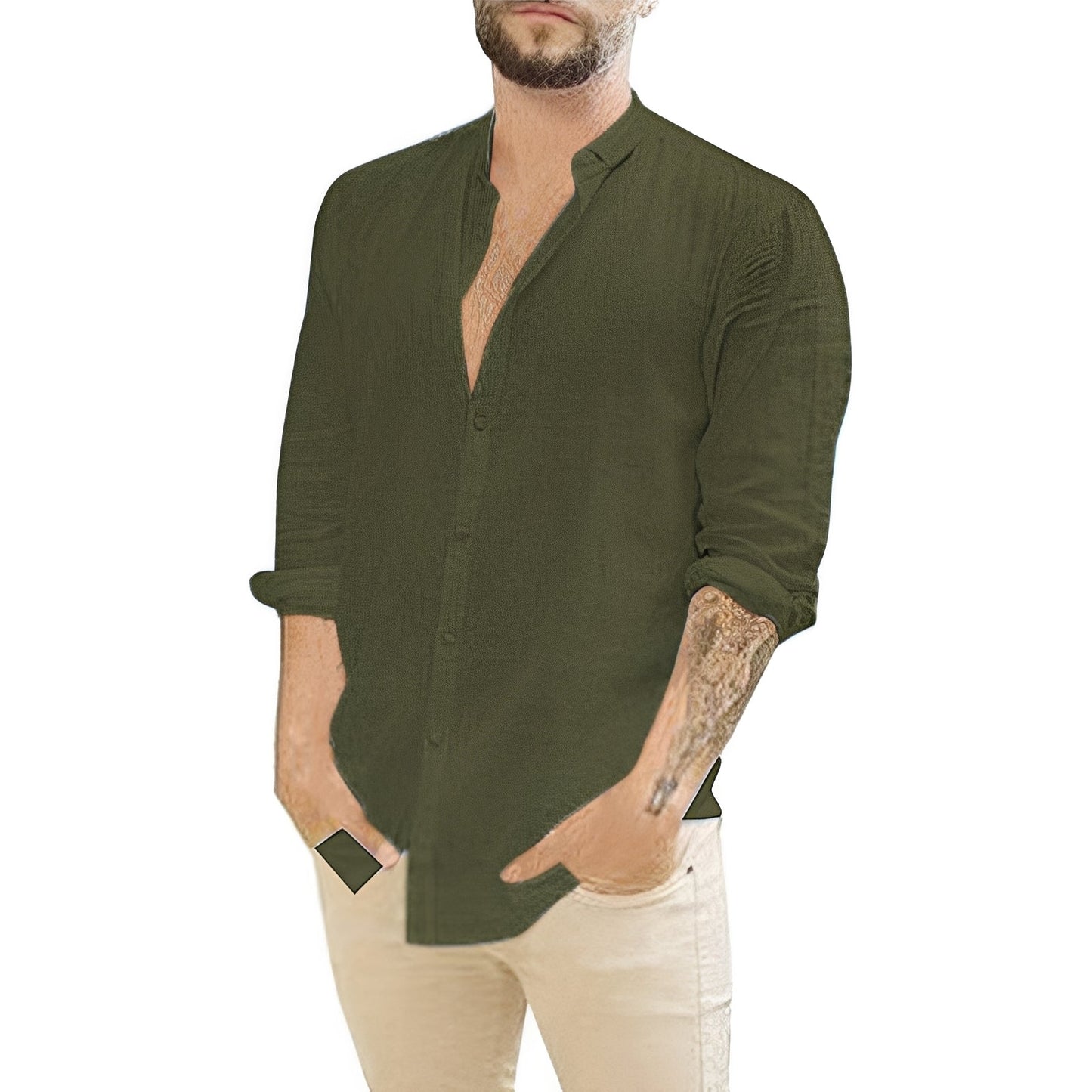 Herrenhemd Slim Fit Knopfleiste