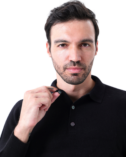 Herren Kaschmirpullover Polokragen Warm