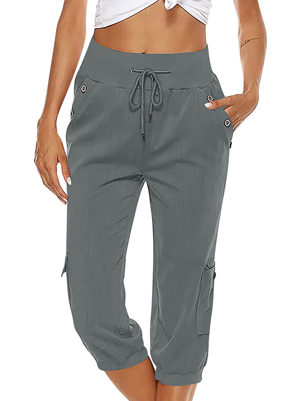 Damen Freizeithose Komfort Hose Bequem Alltag