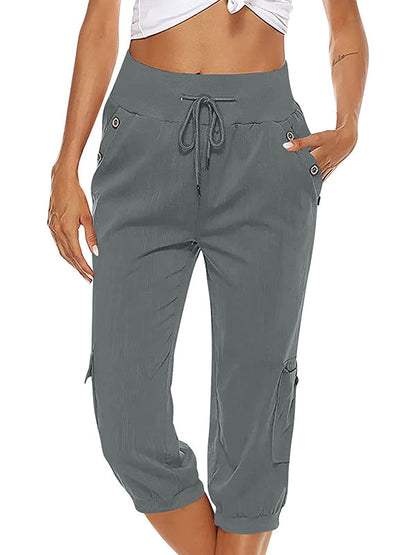 Damen Freizeithose Komfort Hose Bequem Alltag
