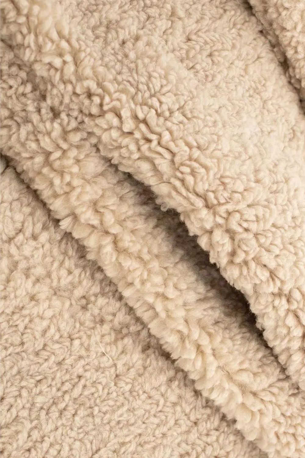 Damen Faux-Fur-Mantel Teddycoat Lang