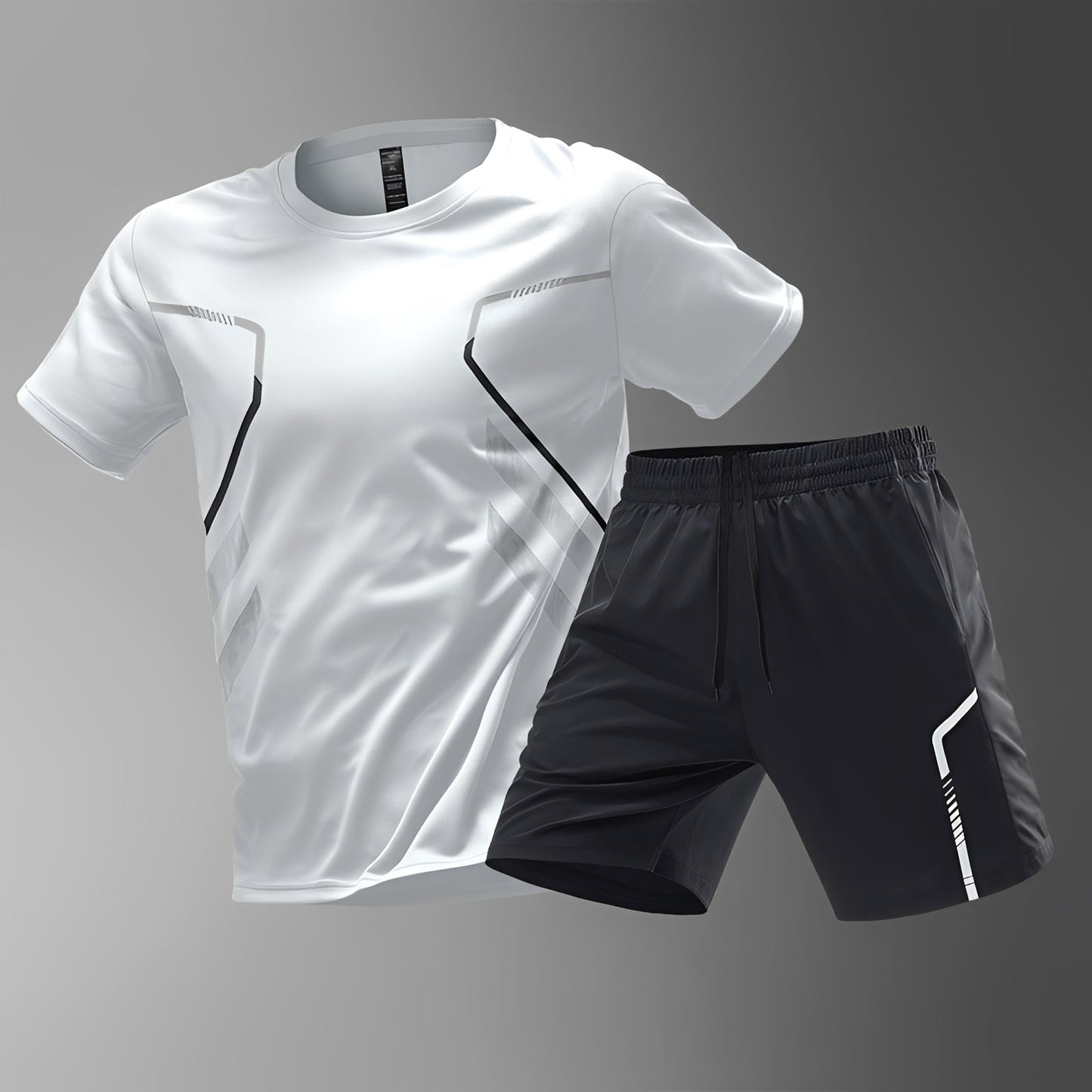 Herren Sportset Schnell Trocknend Sportbekleidung Bequem