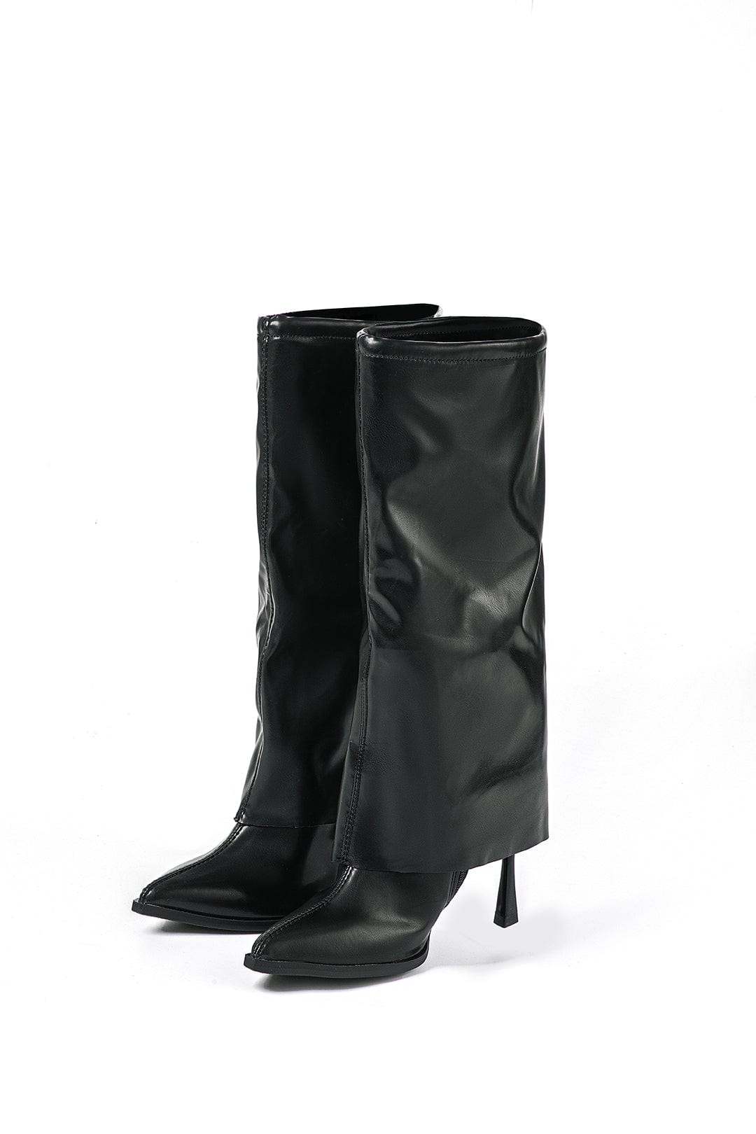 Damen Hochstiefel Oversized Schwarz - Norvielle