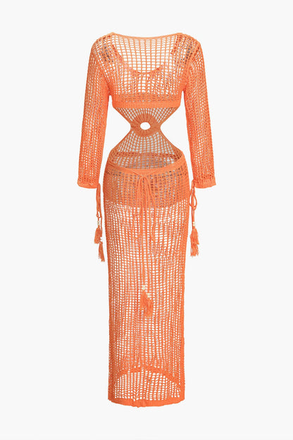 Damen Sommerkleid Boho Cut-Outs Leicht Blumenmuster