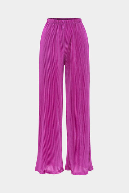 Elegantes Damen Zweiteiler Crop und weite Hose