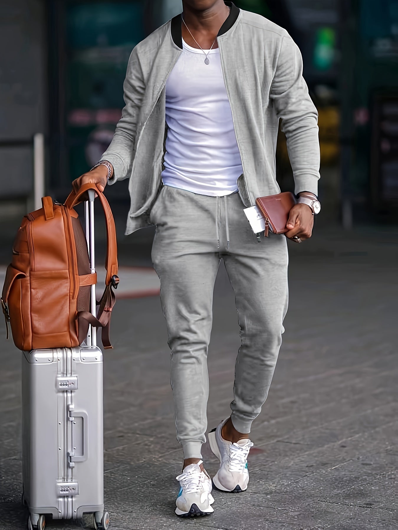 Herren Sportanzug Jogger Set Freizeit