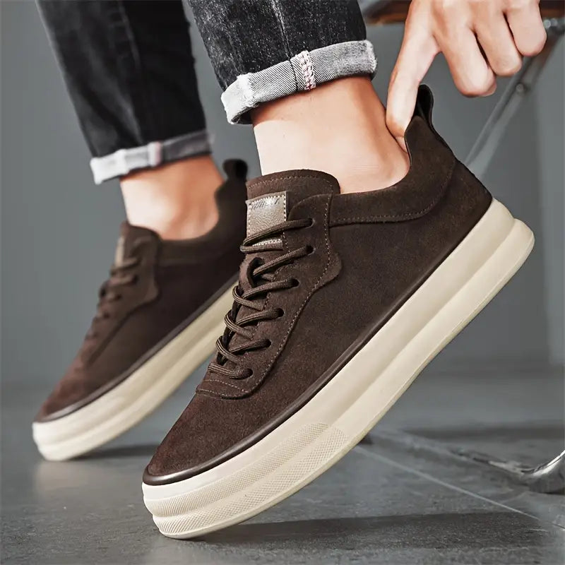 Herren Sneaker Low- Bequem Schwarz - Norvielle