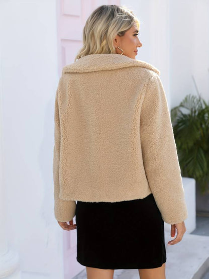 Damen Winterjacke Teddy Warm