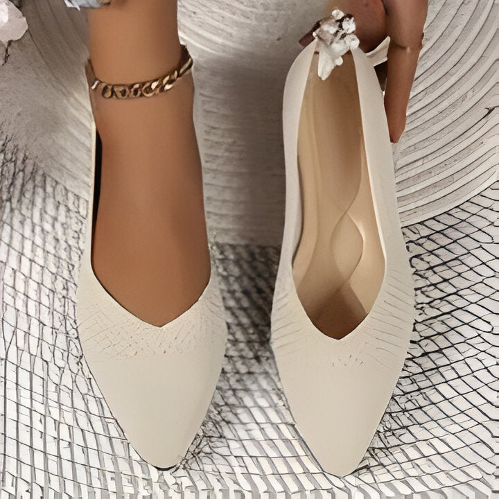 Damen Flache Schuhe Casual Spitze Zehen Knit Schuhe
