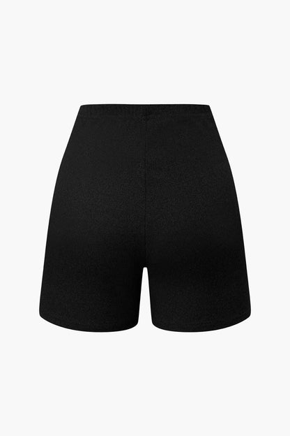 Damen Zweiteiler Set Bustier und Shorts