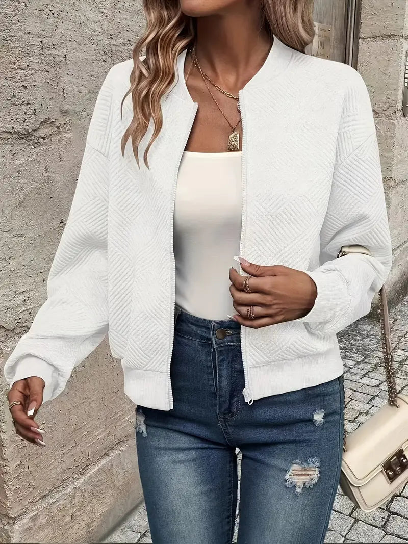 Damen Strickjacke Mit Reißverschluss Modern