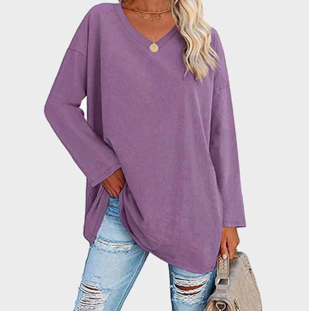 Damen Langarm Pullover Elegantes Design