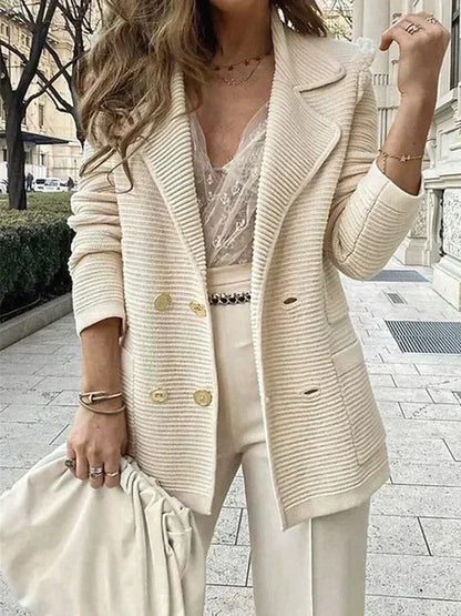 Damen Blazer Leicht Büroblazer Regular Fit - Norvielle
