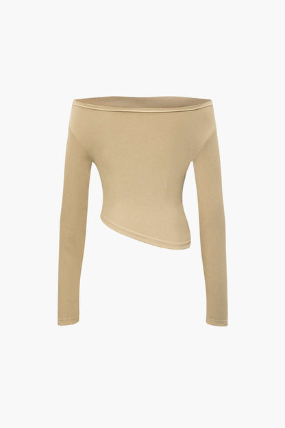 Damen Zweiteiler Asymmetrisch Weite Hosen Set