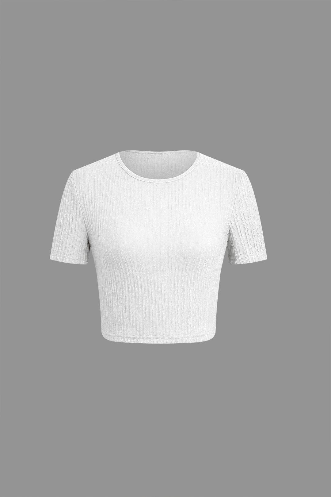 Damen Zweiteiliges Set Raffung Bekleidung