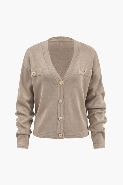 Damen Strick-Set Cardigan Lang Bleistiftrock
