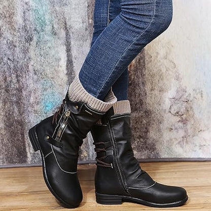 Damen Winterstiefel Weich Komfortabel Warm