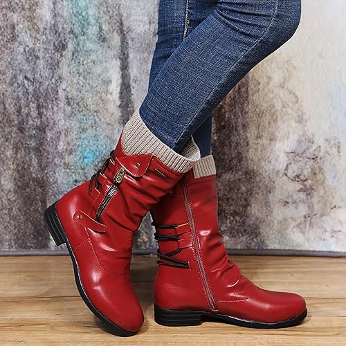 Damen Winterstiefel Weich Komfortabel Warm